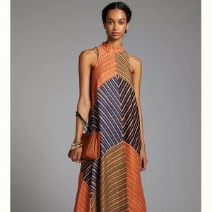 Farm Rio Floral Halter Maxi Dress